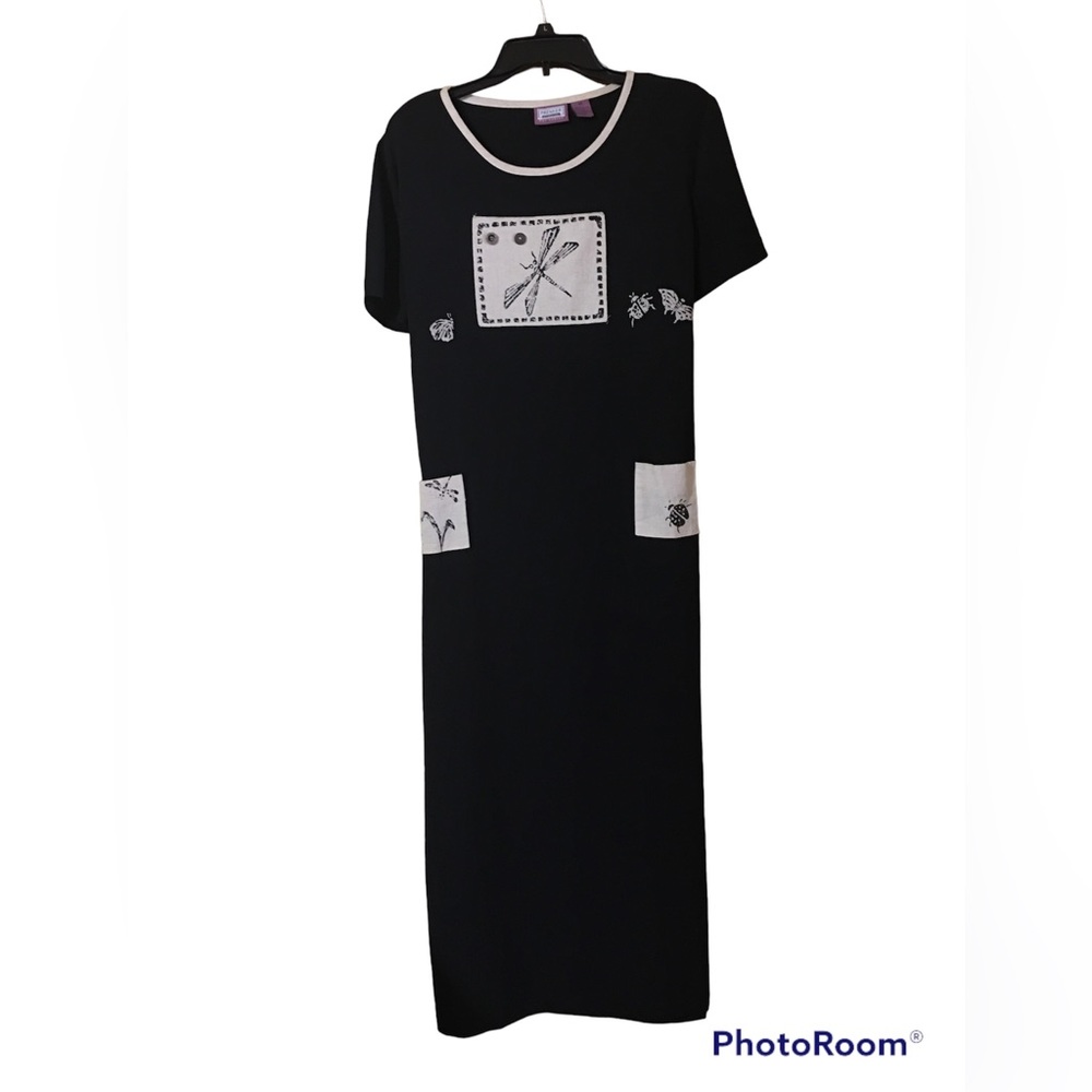 Premier International Black Maxi Summer Dress Size Medium